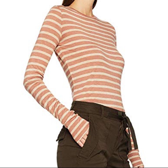 Vince Tops - Vince Stripe Long Sleeve Crew Tee